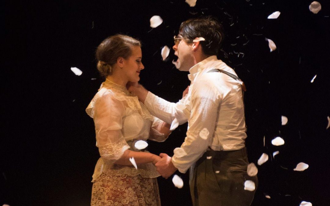 Tori Spero as Lucille Frank and Jeff Orton as Leo Frank. Photo by Ken Holmes.