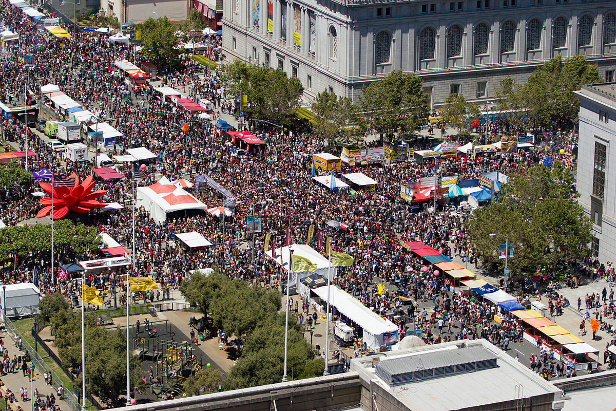 The 2012 San Francisco Pride Parade. Photo via Wikimedia Commons.